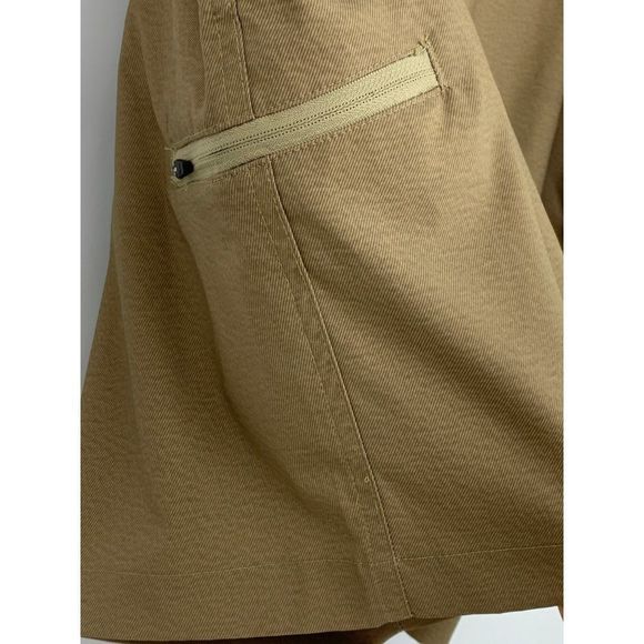 Men’s Hawke & Co skater tech stretch shorts zipper pocket tan size 40 1722 - Picture 3 of 8